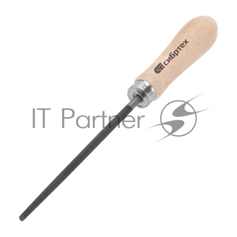 Напильник, 150 мм, круглый, деревянная ручка// Сибртех