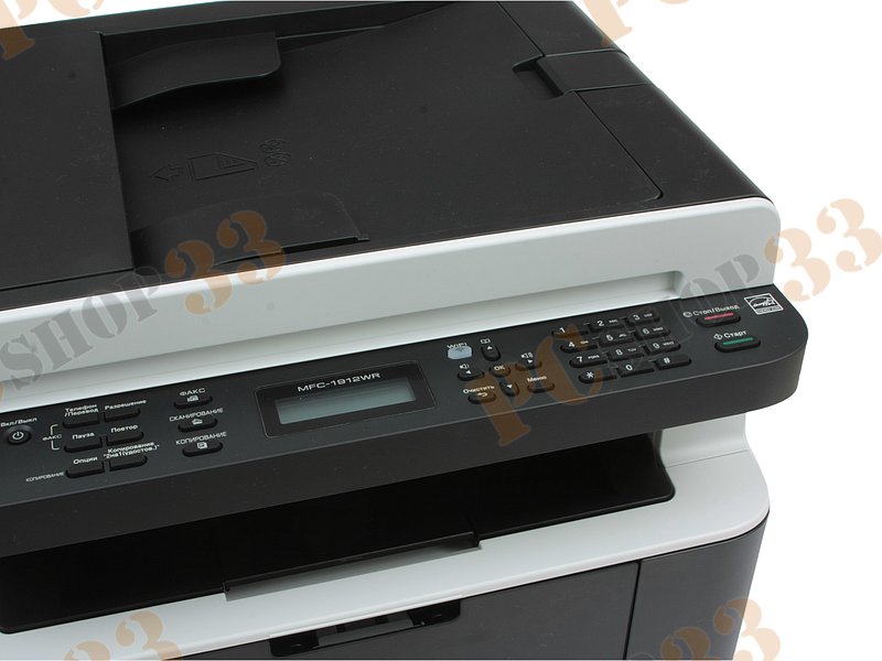 МФУ Brother MFC-1912WR A4, лазерный, принтер + сканер + копир + факс, ЖК, черно-серый (USB2.0, WiFi)