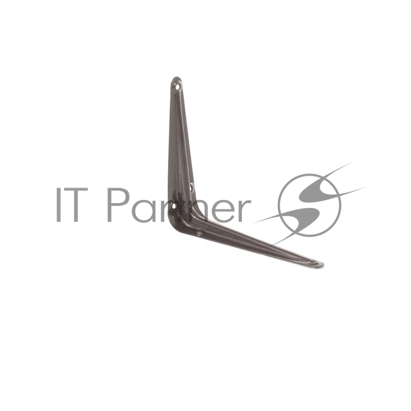 Кронштейн угловой с ребром 125 х 150 мм, коричневый// Сибртех