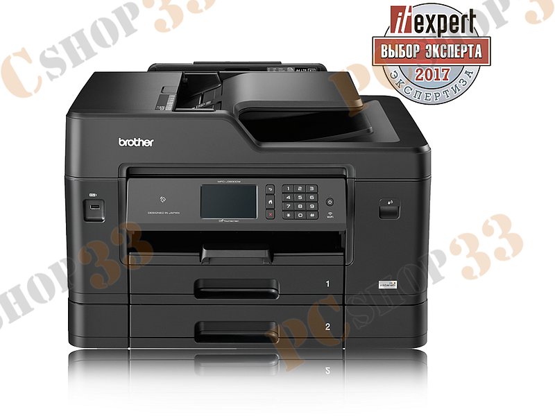 МФУ Brother MFC-J3930DW A3, струйный, принтер + сканер + копир + факс, ЖК 3.7, черный (USB2.0, LAN, WiFi)