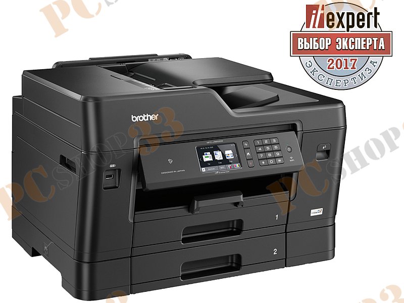 МФУ Brother MFC-J3930DW A3, струйный, принтер + сканер + копир + факс, ЖК 3.7, черный (USB2.0, LAN, WiFi)