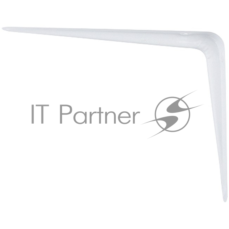 Кронштейн угловой с ребром 175 х 225 мм, белый// Сибртех