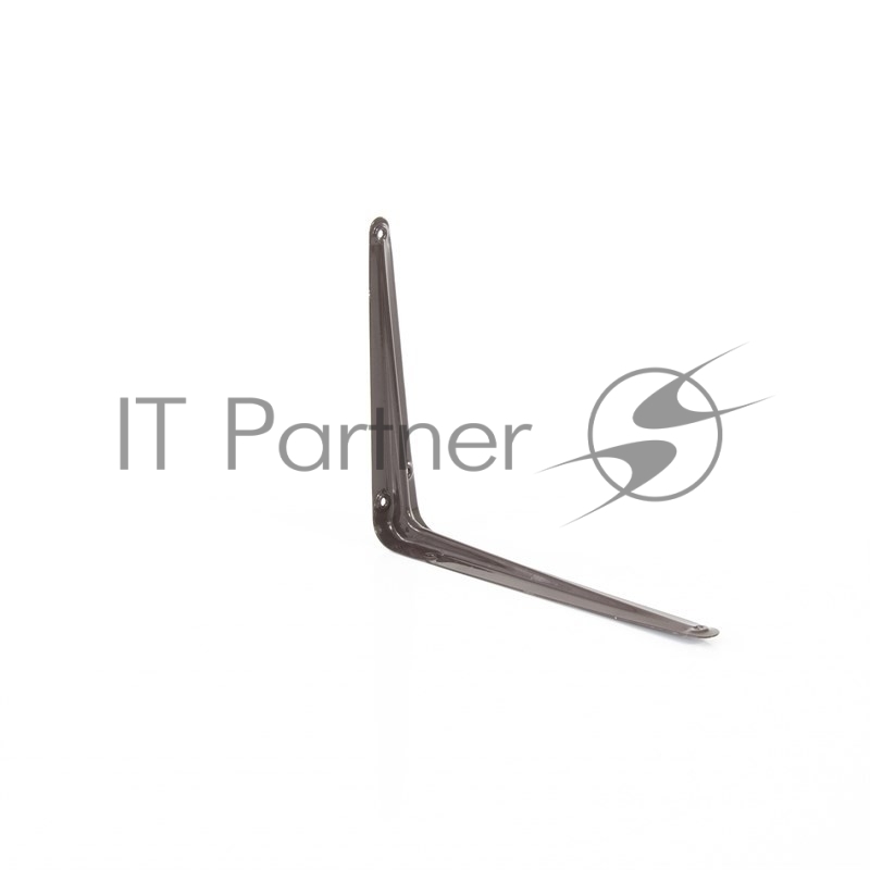 Кронштейн угловой с ребром 200 х 250 мм, коричневый// Сибртех