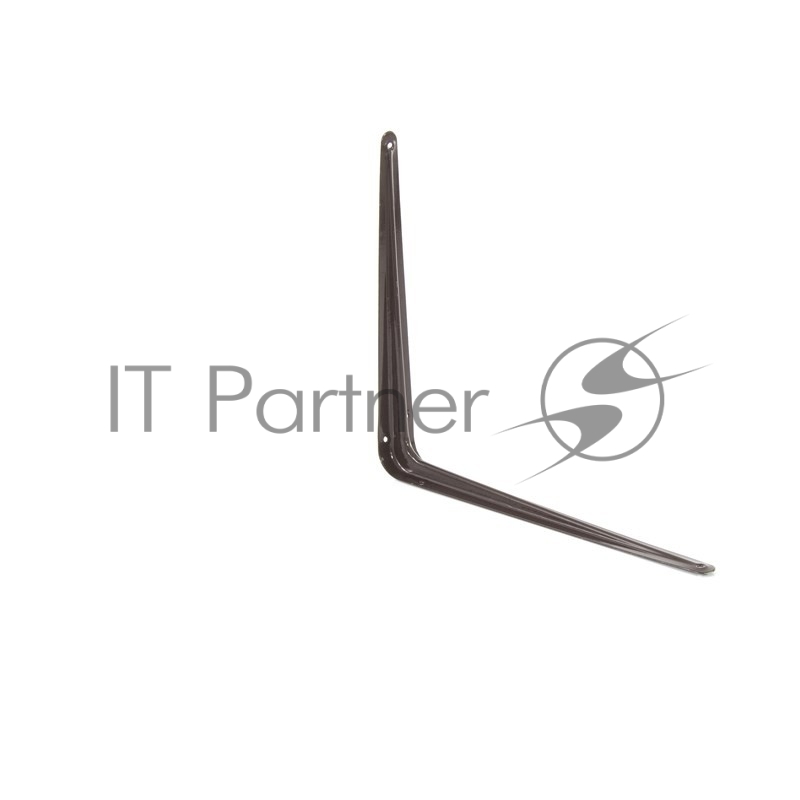 Кронштейн угловой с ребром 300 х 350 мм, коричневый// Сибртех