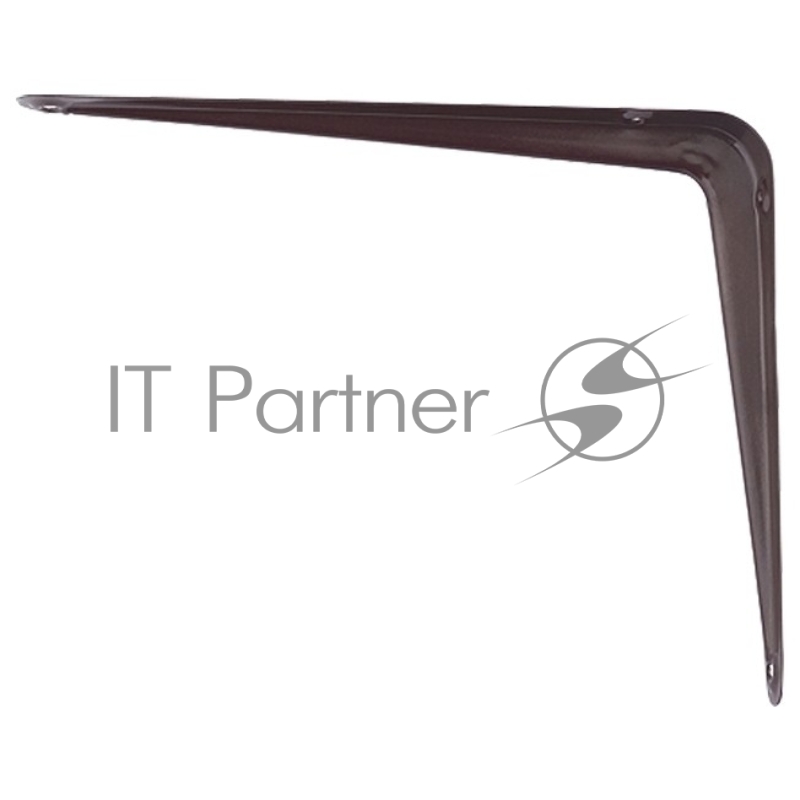 Кронштейн угловой с ребром 400 х 450 мм, коричневый// Сибртех