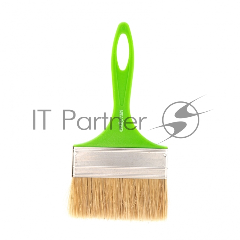 Кисть флейцевая Евро, 100*8, натуральная щетина, пластиковая ручка// Сибртех