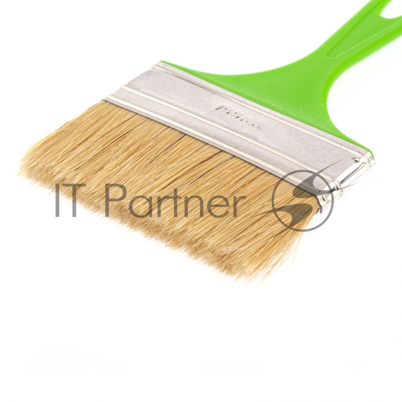 Кисть флейцевая Евро, 100*8, натуральная щетина, пластиковая ручка// Сибртех