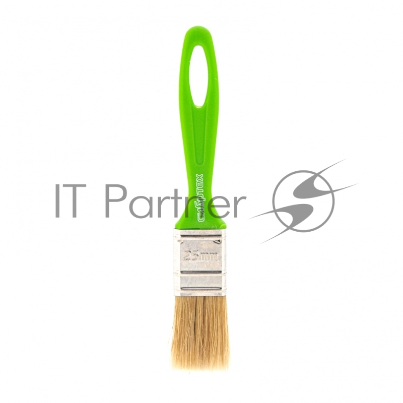 Кисть флейцевая Евро, 25*8, натуральная щетина, пластиковая ручка// Сибртех