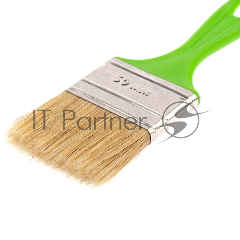 Кисть флейцевая Евро, 50*8, натуральная щетина, пластиковая ручка// Сибртех