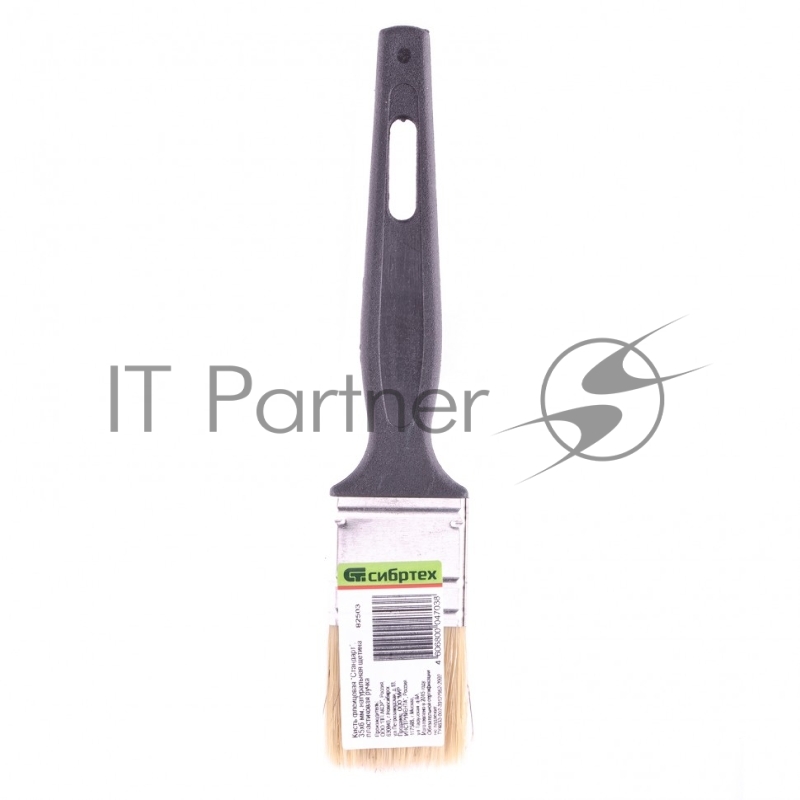 Кисть флейцевая Стандарт, 35*6, натуральная щетина, пластиковая ручка// Сибртех