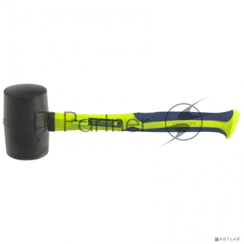 Киянка резиновая, 680г., черная резина, фибергласовая рукоятка// Сибртех