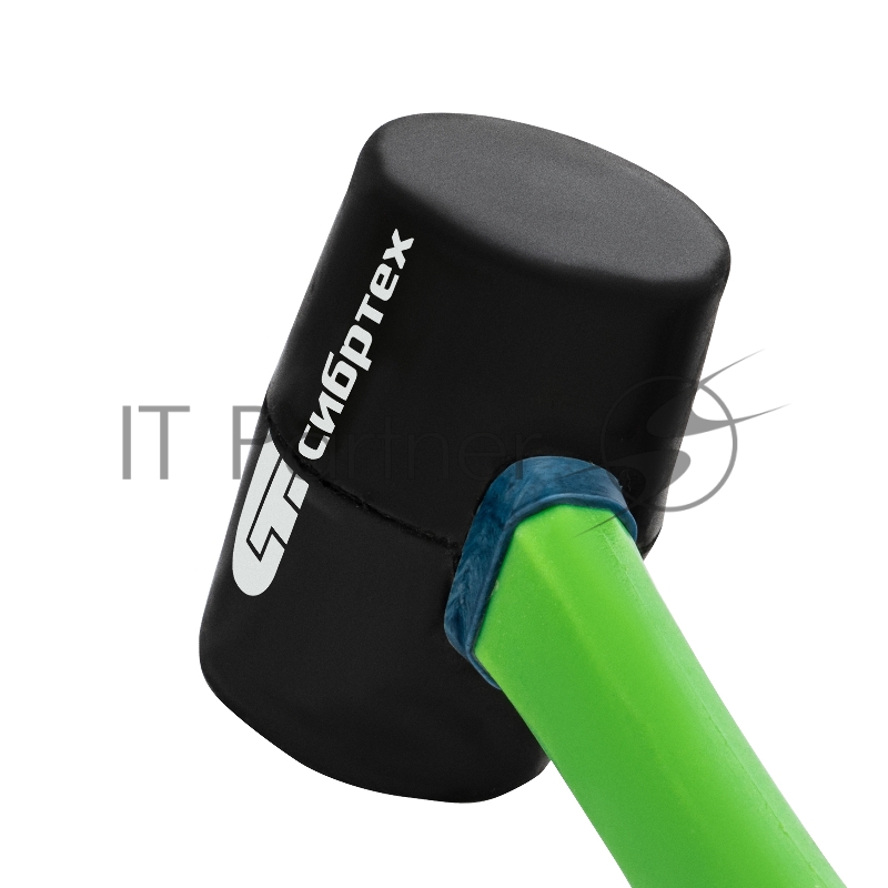 Киянка резиновая, 225г., черная резина, фибергласовая рукоятка// Сибртех