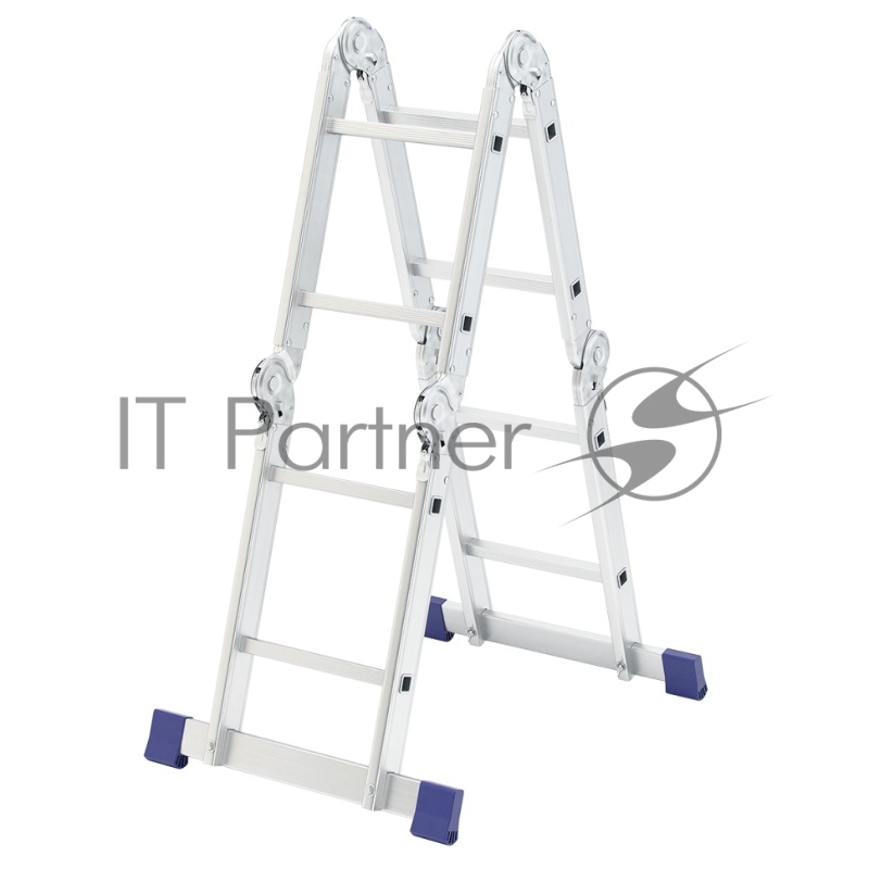 Лестница шарнирная алюминиевая, 4х2, Россия// Сибртех