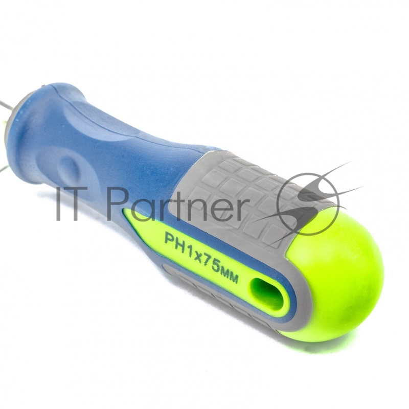 Отвертка, PH1х 75 мм, CrV, 3-х компонентная рукоятка// Сибртех