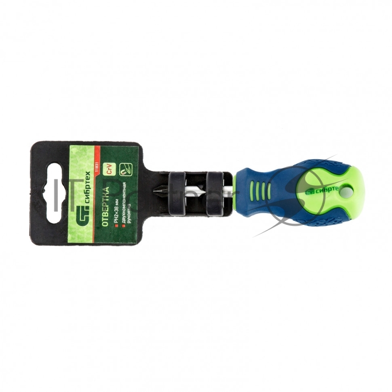 Отвертка, PH2 х 38 мм, CrV, 2-х компонентная рукоятка// Сибртех