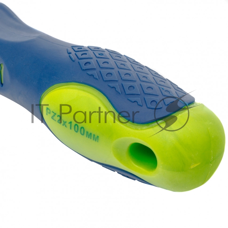 Отвертка, PZ2 х 100 мм, CrV, 2-х компонентная рукоятка// Сибртех