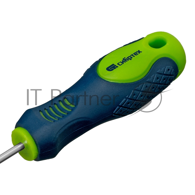 Отвертка, SL3,0 х 100 мм, CrV, 2-х компонентная рукоятка// Сибртех