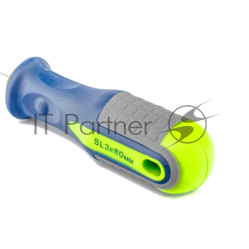 Отвертка, SL3,0 х 80 мм, CrV, 3-х компонентная рукоятка// Сибртех