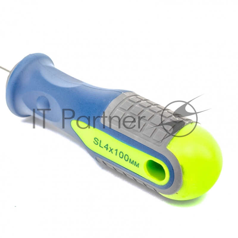 Отвертка, SL4,0 х 100 мм, CrV, 3-х компонентная рукоятка// Сибртех