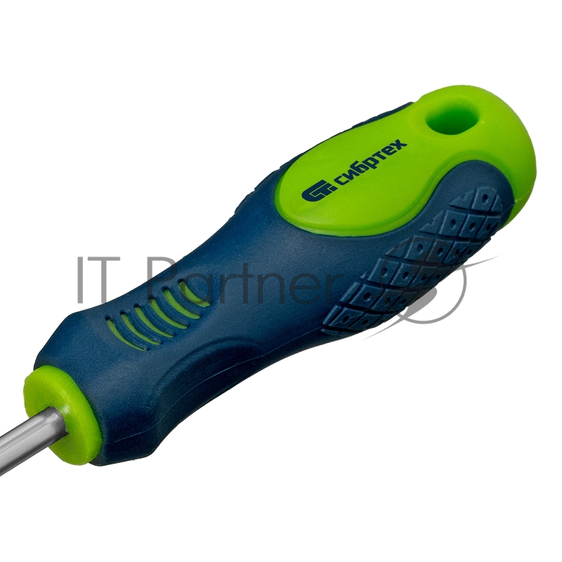 Отвертка, SL5,0 х 100 мм, CrV, 2-х компонентная рукоятка// Сибртех