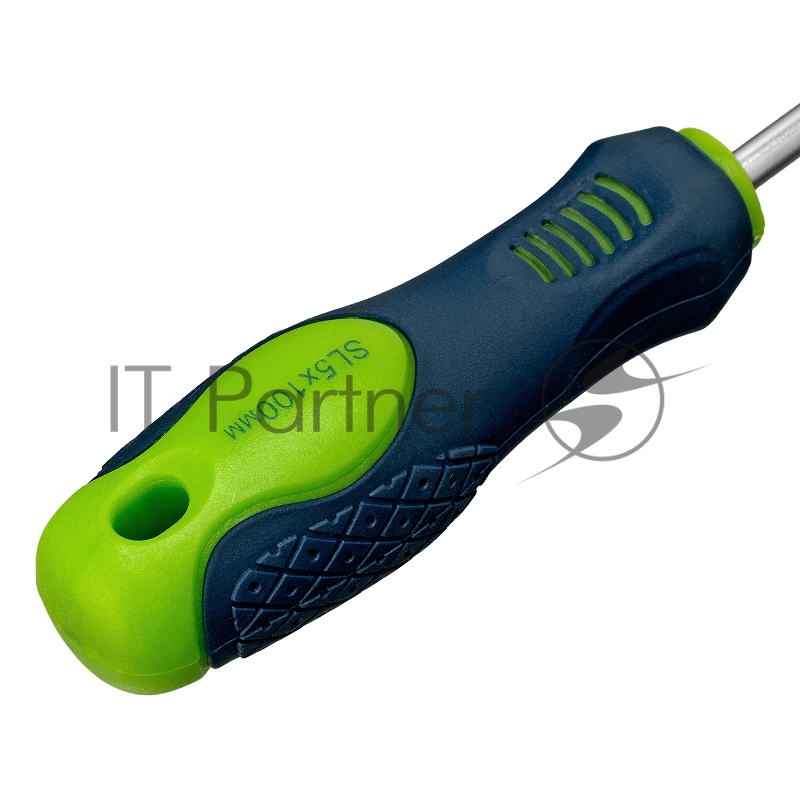 Отвертка, SL5,0 х 100 мм, CrV, 2-х компонентная рукоятка// Сибртех