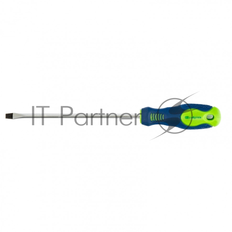 Отвертка, SL5,0 х 150 мм, CrV, 2-х компонентная рукоятка// Сибртех