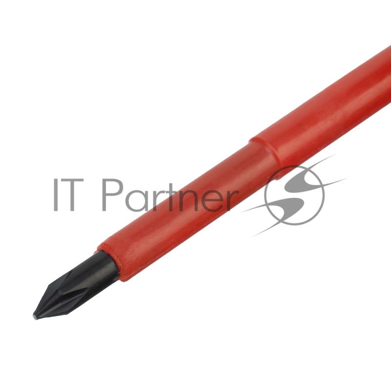 Отвертка диэлектрическая PH1 х 80 мм, до 1000 В, двухкомпонентная рукоятка// Сибртех