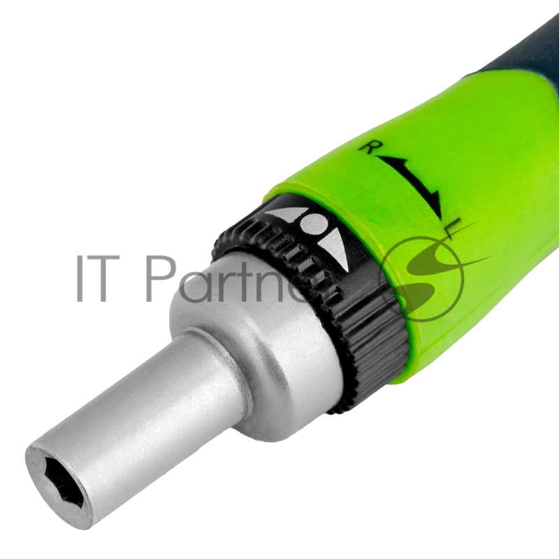 Отвертка реверсивная для точных работ с набором бит и торцевых головок, 32 предм., CrV// Сибртех