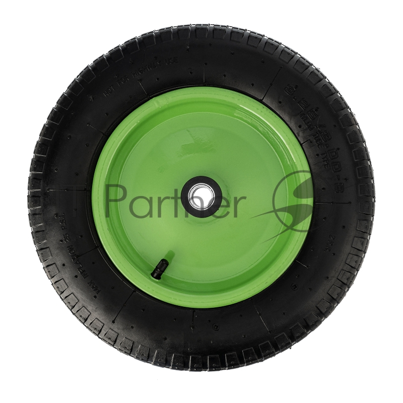 Колесо пневматическое 3.25/3-8, длина оси 65мм ,подшипник 20мм// Сибртех