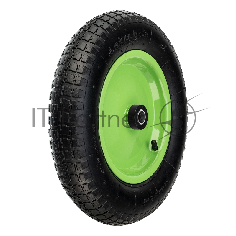 Колесо пневматическое 3.25/3-8, длина оси 65мм ,подшипник 20мм// Сибртех