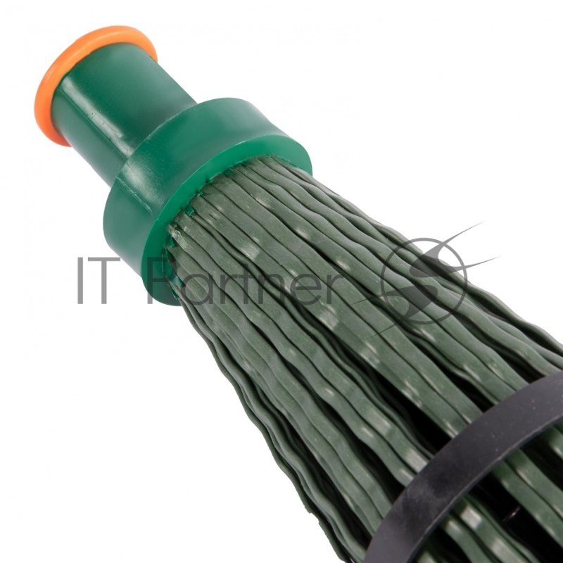 Метла полипропиленовая, 140х310 мм, круглая, с фиксирующим ободом, без черенка, Россия// Сибртех