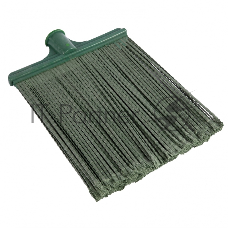Метла полипропиленовая, 270х260 мм, плоская распушенная, без черенка, Россия// Сибртех