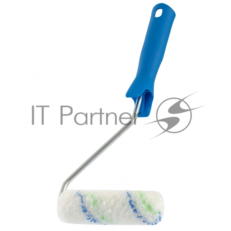 Мини-валик в сборе Водные краски, 110 мм, ворс 12 мм,D - 16 мм, D ручки - 6 мм,полиэстер// Сибртех