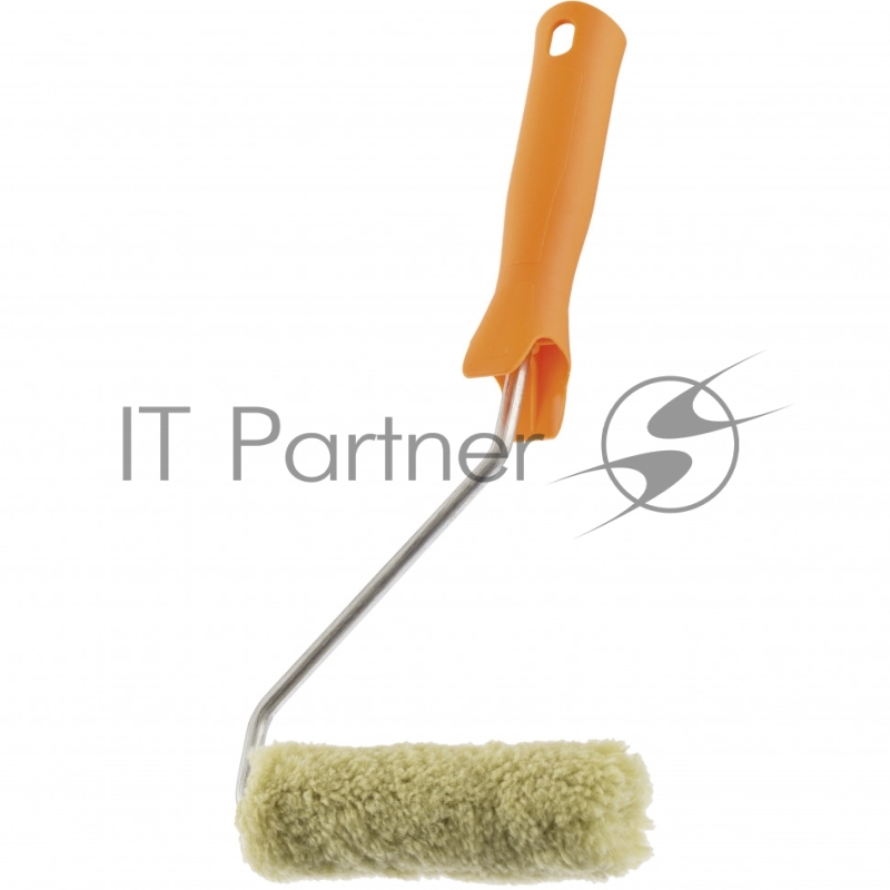 Мини-валик в сборе Фасадные работы,110 мм,ворс 12мм,D16мм,Dруч.6мм,полиакрил, Сибртех