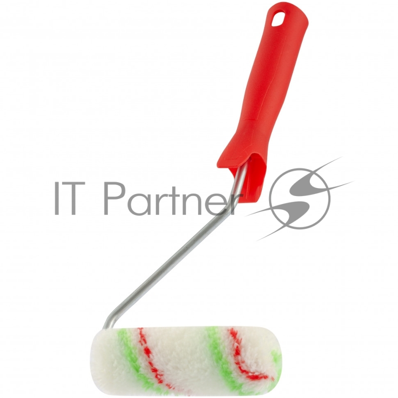 Мини-валик в сборе Эмали,110мм,ворс 12мм,D 16 мм,D ручки 6 мм,полиамид,полиакрил// Сибртех