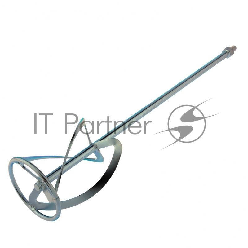 Насадка для миксера, для легких растворов,120 х 590 мм, оцинкованная,хвостовик резьба М14// Сибртех