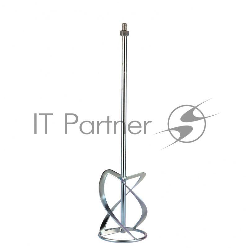 Насадка для миксера, для легких растворов,140 х 590 мм, оцинкованная,хвостовик резьба М14// Сибртех