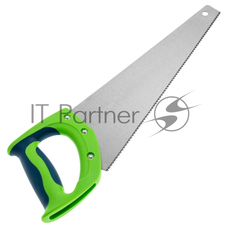 Ножовка по дереву Зубец, 350 мм, 11 TPI, зуб 2D, калёный зуб, 2-х компонентная рукоятка// Сибртех