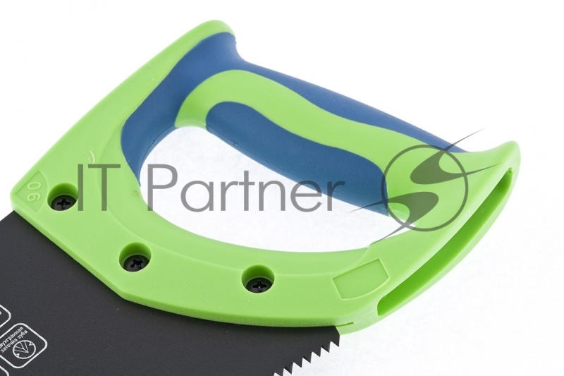 Ножовка по дереву Зубец, 400 мм, 7-8 TPI, зуб 2D, кал.зуб, защ. покр., 2-х комп. рук-ка// Сибртех