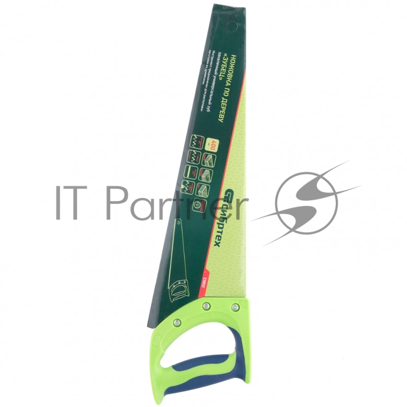 Ножовка по дереву Зубец, 400 мм, 7 TPI, зуб 2D, калёный зуб, 2-х компонентная рукоятка// Сибртех