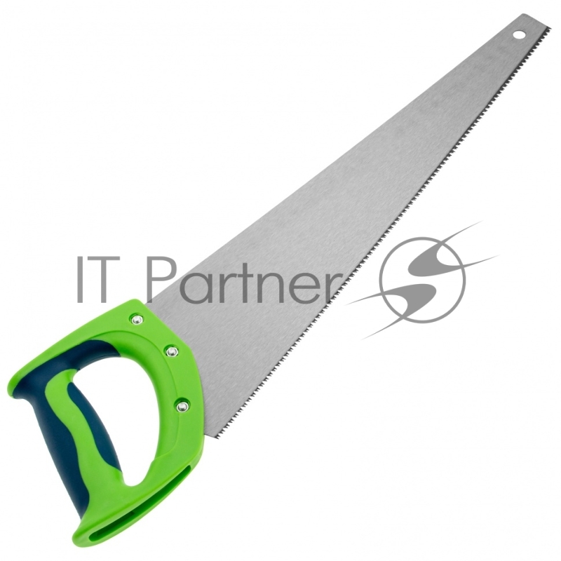 Ножовка по дереву Зубец, 450 мм, 11 TPI, зуб 2D, калёный зуб, 2-х компонентная рукоятка// Сибртех