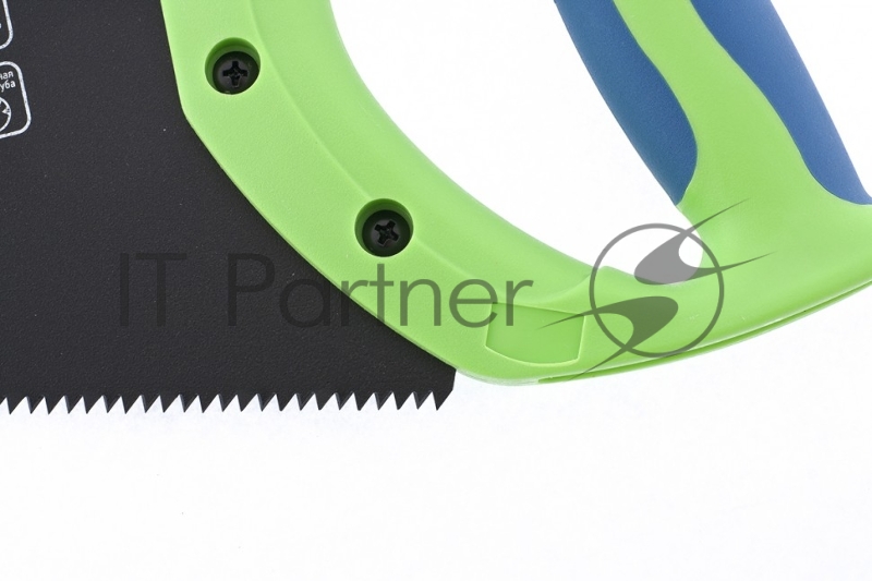 Ножовка по дереву Зубец, 450 мм, 7-8 TPI, зуб 2D, кал.зуб, защ. покр., 2-х комп. рук-ка// Сибртех