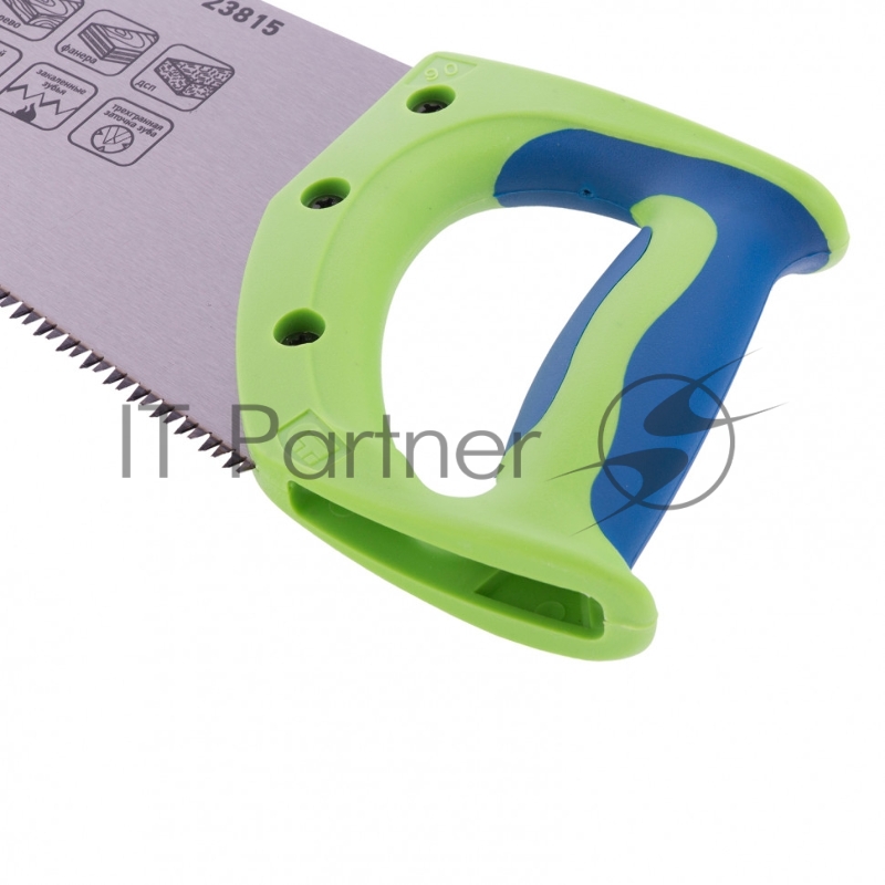 Ножовка по дереву Зубец, 500 мм, 7-8 TPI, зуб 3D, каленый зуб, 2-х компонентная рукоятка// Сибртех