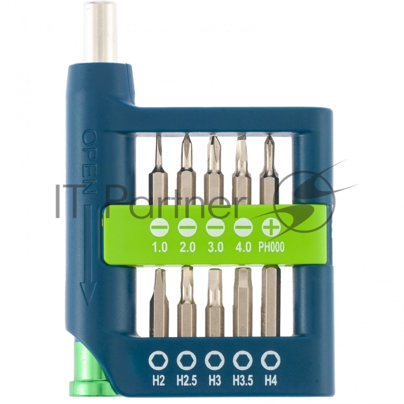 Отвёртка для точных работ с набором бит, 21 шт., CrV// Сибртех