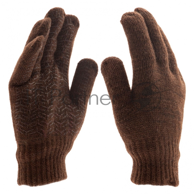 Перчатки трикотажные, двойные, верблюжья и овечья шерсть, ПВХ покрытие, Россия// Сибртех