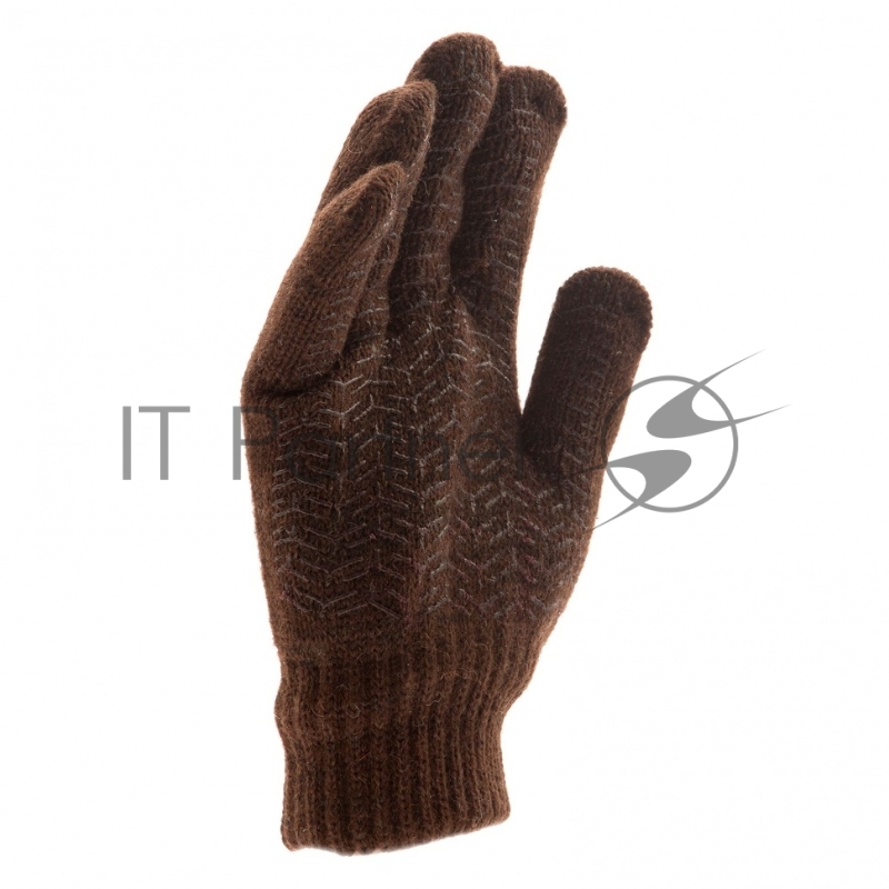 Перчатки трикотажные, двойные, верблюжья и овечья шерсть, ПВХ покрытие, Россия// Сибртех