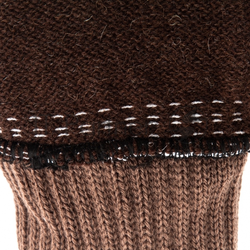 Перчатки трикотажные, двойные, полушерстяные, с ПВХ покрытием, Россия// Сибртех