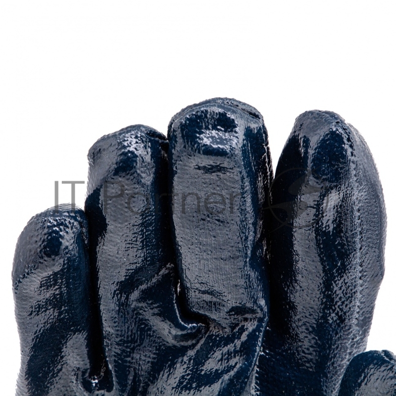 Перчатки трикотажные с обливом из бутадиен-нитрильного каучука, манжет, L// Сибртех