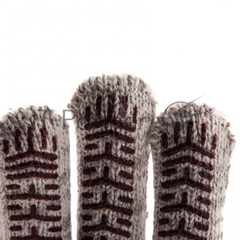 Перчатки трикотажные усиленные, гелевое ПВХ-покрытие, 7 класс, бело-серый меланж, Россия// Сибртех