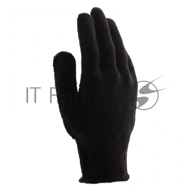 Перчатки трикотажные хлопкоэфирные плюшевые, ПВХ точка, 7 класс, Россия// Сибртех